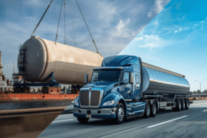 Comparing ISO tank vs tank truck for hazardous chemical freight.